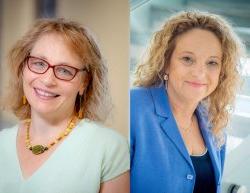 Public Health professors Lisa Lieberman (left) and Eva Goldfarb