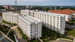 Aerial picture of the Dinallo Heights Residence Hall.